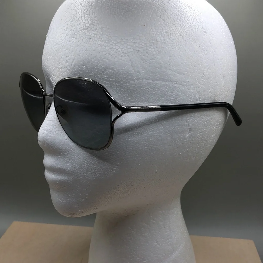 Prada Gunmetal  Metal Frame Gradient Tint Sunglasses - SPR 58M HAS FLAWS READ